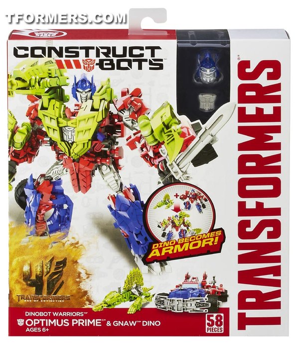 TRANSFORMERS CONSTRUCT BOTS WARRIORS OPTIMUS & GNAW A6165 Package (37 of 39)